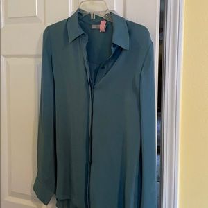 Vince silk blouse worn once dry cleaned
